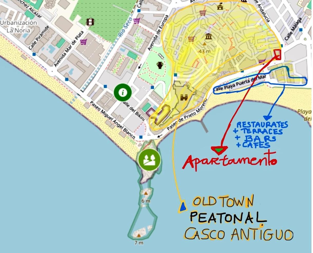Central Almunecar, Beach Playa 125 Metres, By Old Town Bagian luar foto